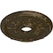 Ekena Millwork Antioch Ceiling Medallion (Fits Canopies up to 3 1/2"), 18"OD x 3 1/2"ID x 1 3/8"P, Brass CM18SEBRS - alternate 2